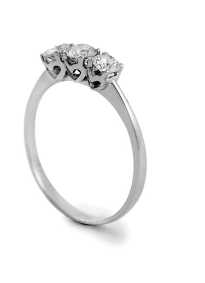 Anello Promesse Donna in Oro bianco Diamante 0.60 Ct ATCF060-16 - ATCF060-16